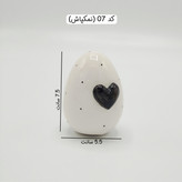 ظروف سرامیکی طرح قلب درشت ، بانکه پاسماوری سرامیکی طرح قلب ، بانکه ادویه سرامیکی طرح قلب ، بانکه سرامیکی کندی طرح قلب
