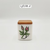 بانکه سرامیکی پاسماوری فارسی گل سرخی مکعبی