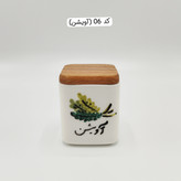بانکه سرامیکی پاسماوری فارسی گل سرخی مکعبی