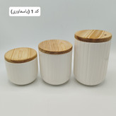 بانکه سرامیکی پاسماوری خطی + بانکه ادویه خطی + کوکی و کندی سرامیکی