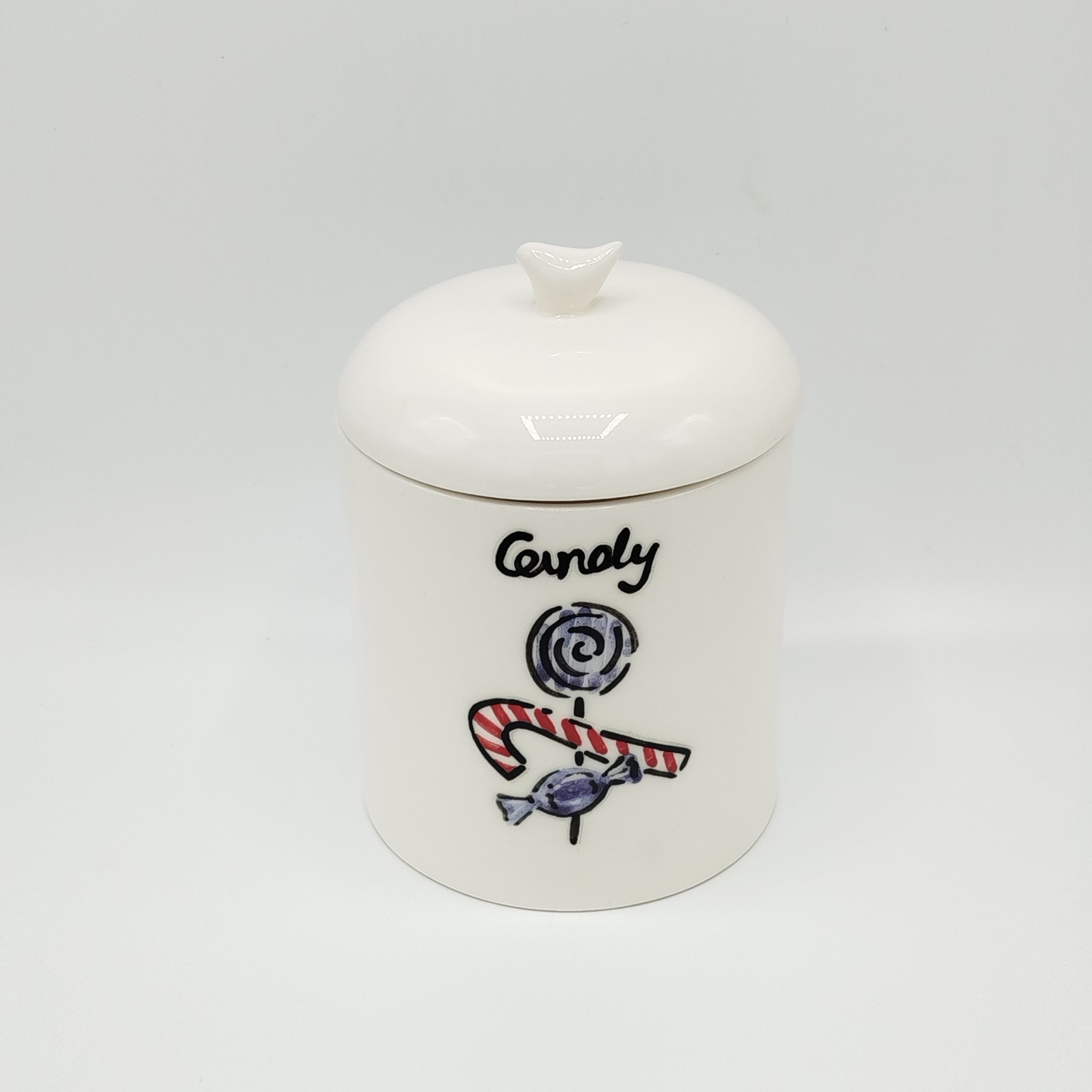 ظرف دکوری و نگهداری آب نبات و شکلات سرامیکی